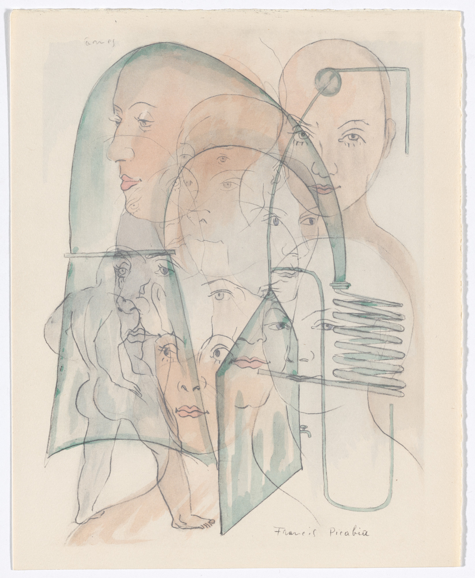 Francis Picabia. Duplicate of Âmes ( Souls ) from Le Peseur d'âmes ( The Weigher of Souls )