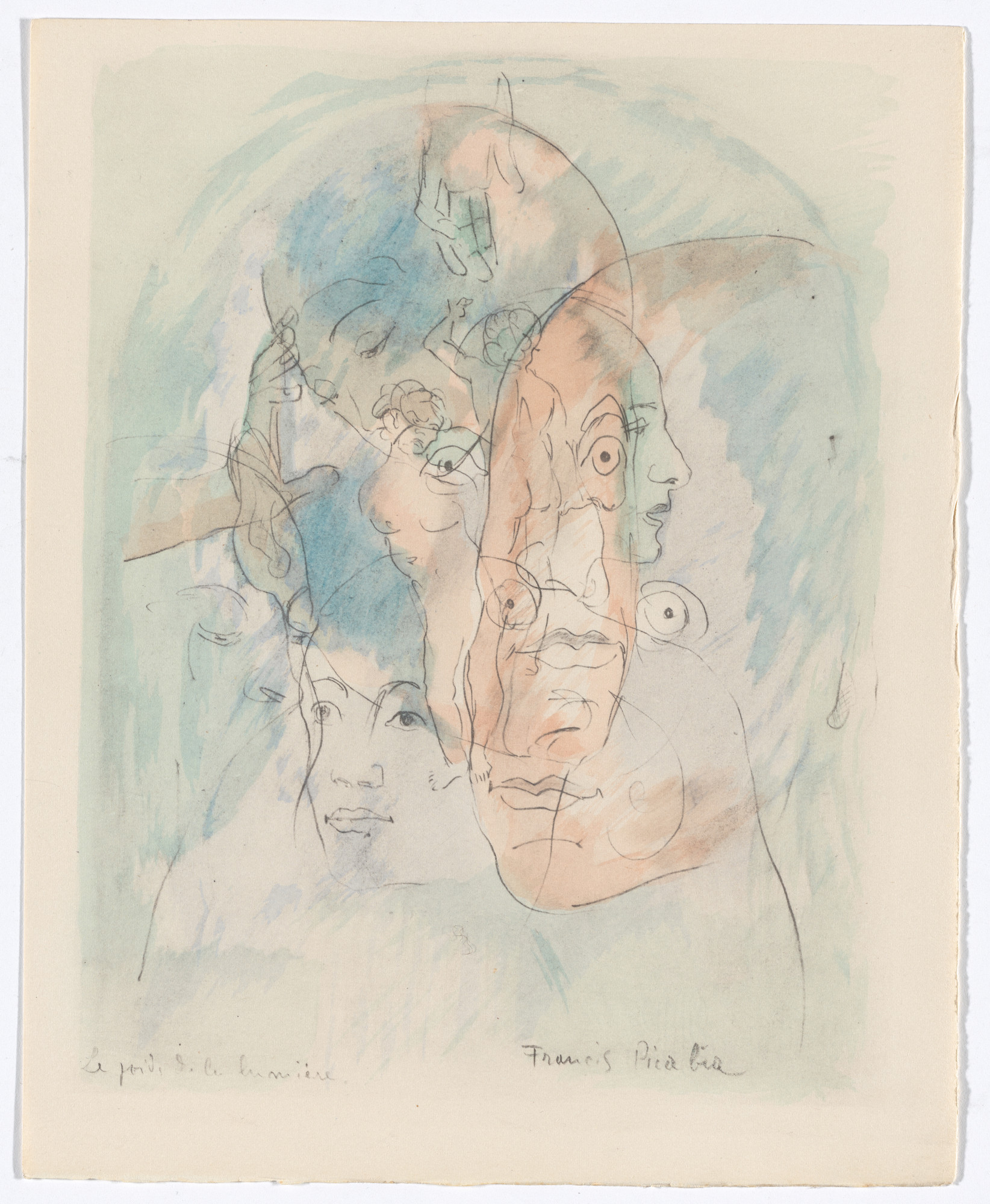 Francis Picabia. Duplicate of Le poid de la lumière ( The Weight of the Light ) from Le Peseur d'âmes ( The Weigher of Souls )