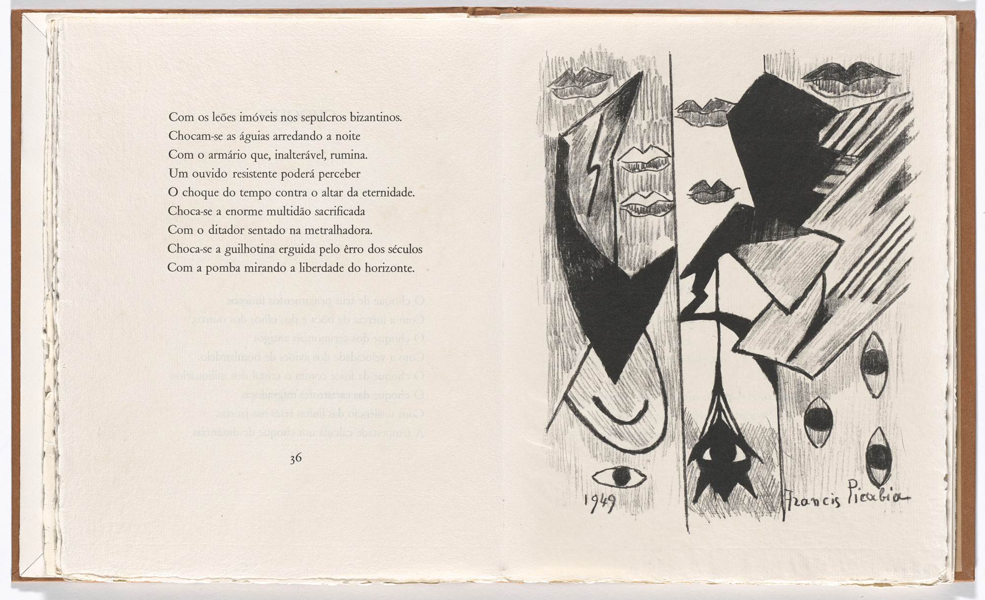 Francis Picabia. Plate 6 (page 37) from Janela do caos (Window of Chaos). 1949