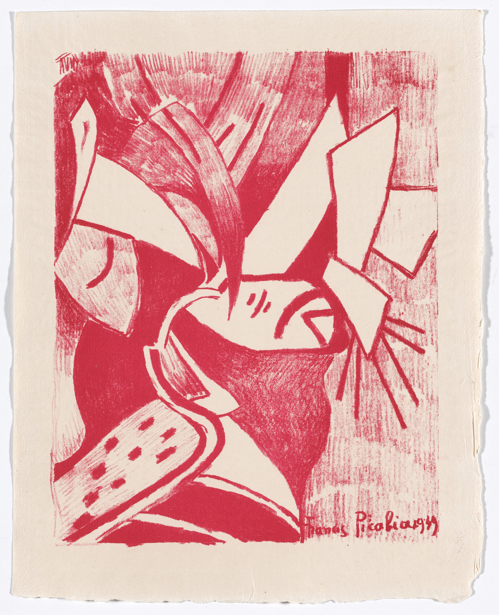 Francis Picabia. Duplicate of plate 4 from Janela do caos ( Window of Chaos )