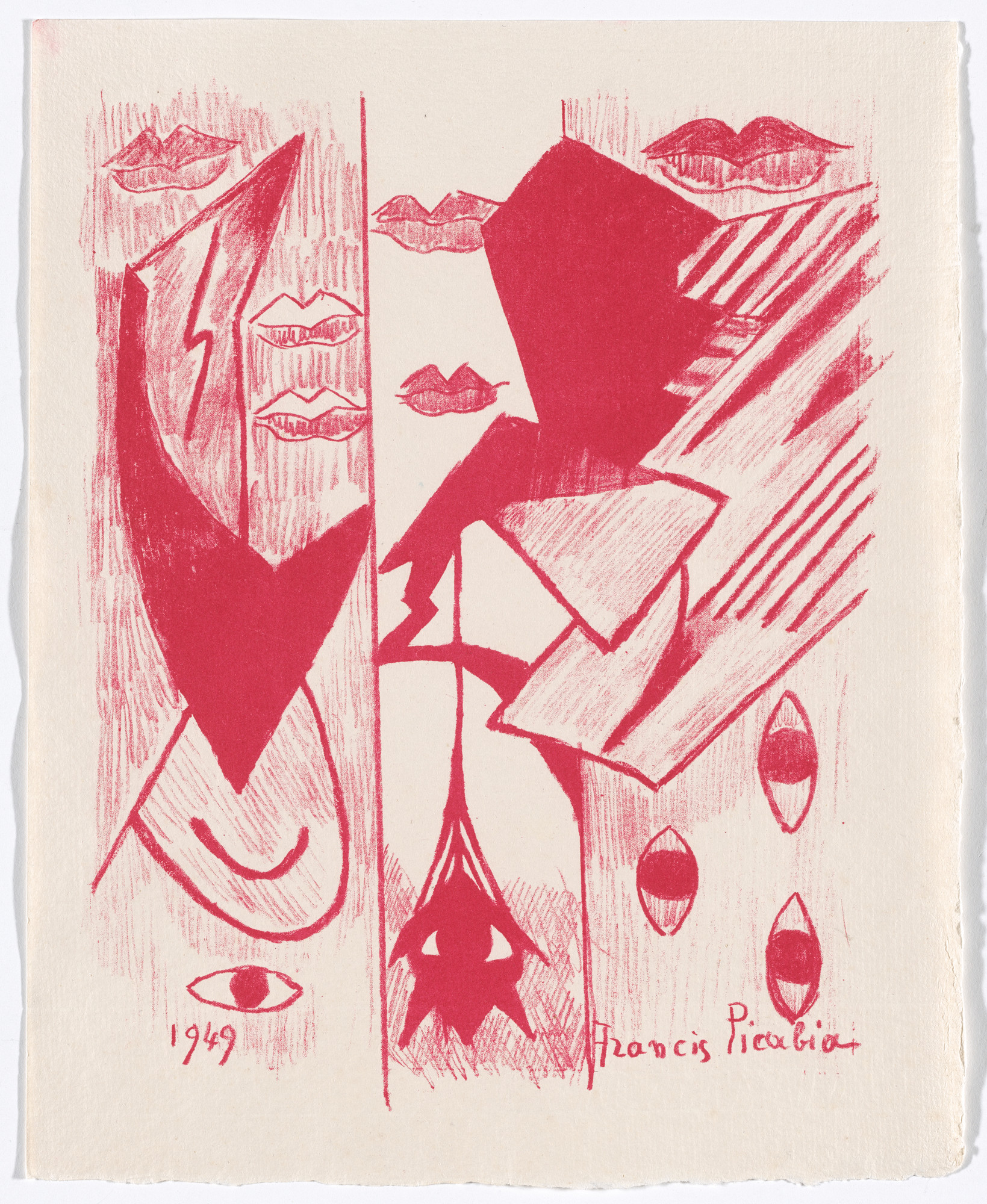 Francis Picabia. Duplicate of plate 6 from Janela do caos ( Window of Chaos )