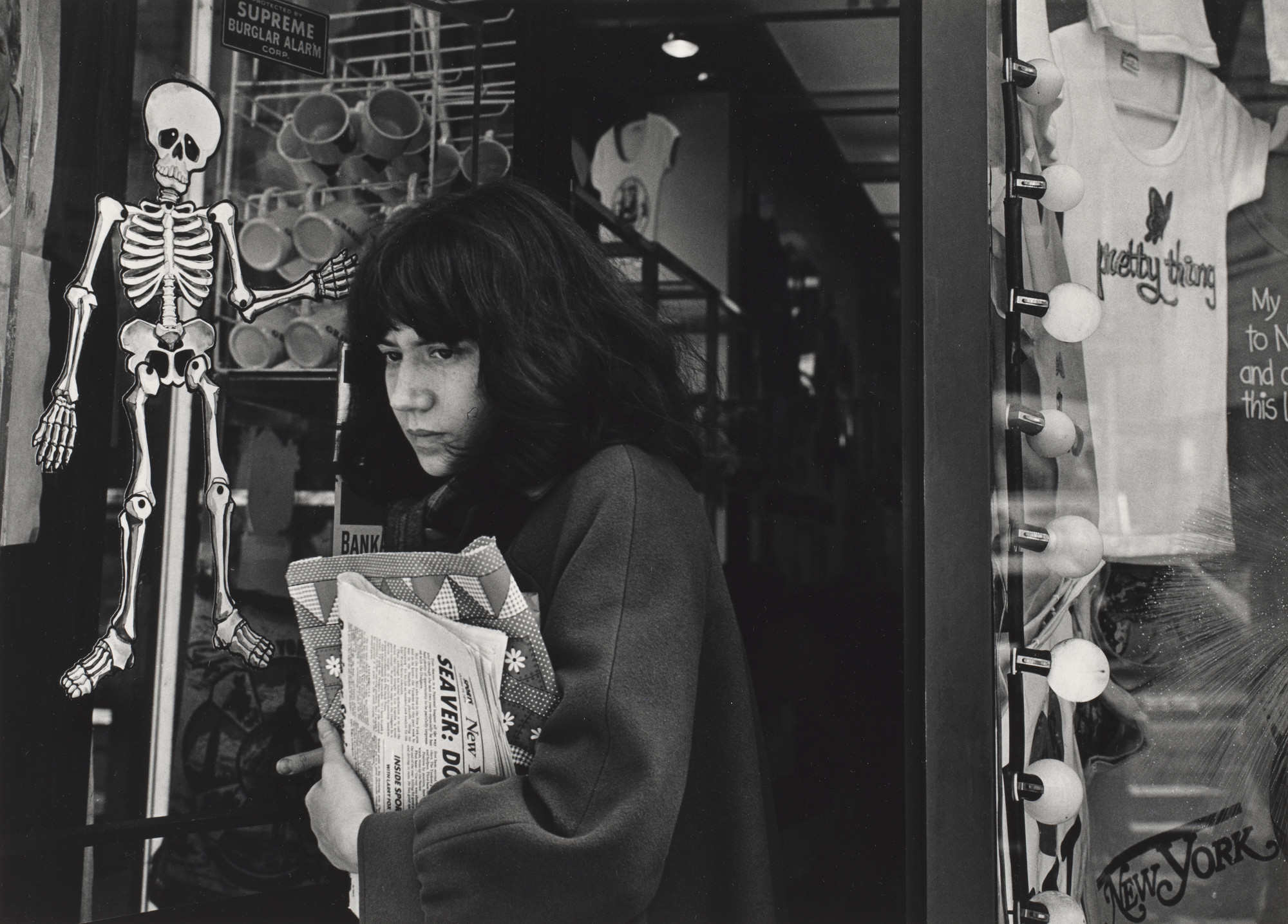 John Gutmann. Death Touches "Pretty" Young Woman.  New York City