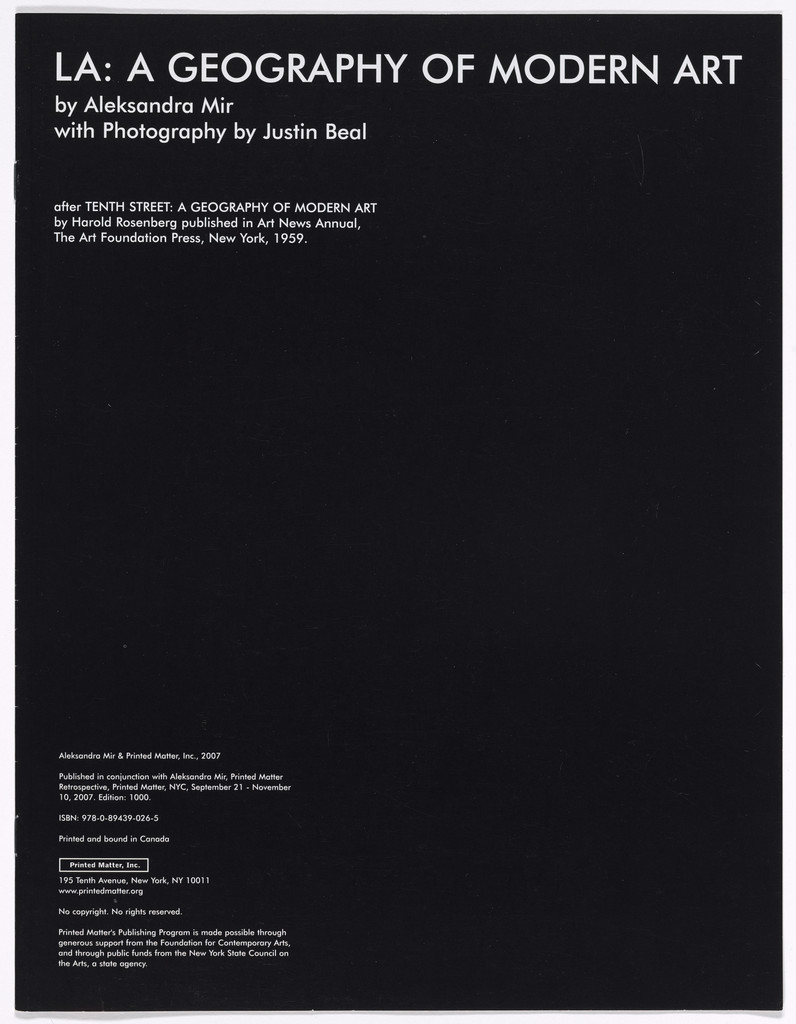 LA: A Geography of Modern Art