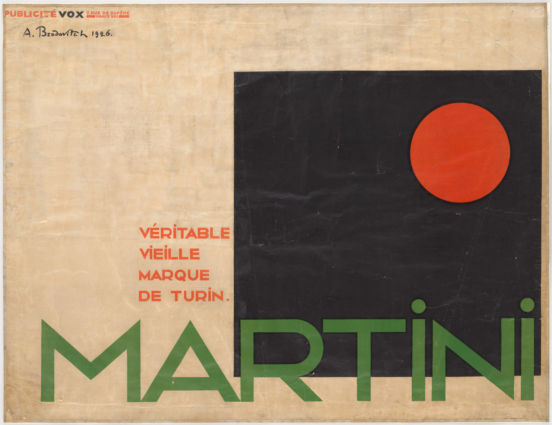 Alexey Brodovitch. Martini. 1926