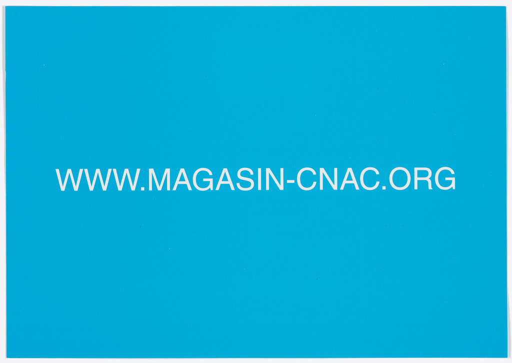 Announcement card for magasin's new website, Grenoble, France, September 27, 2004