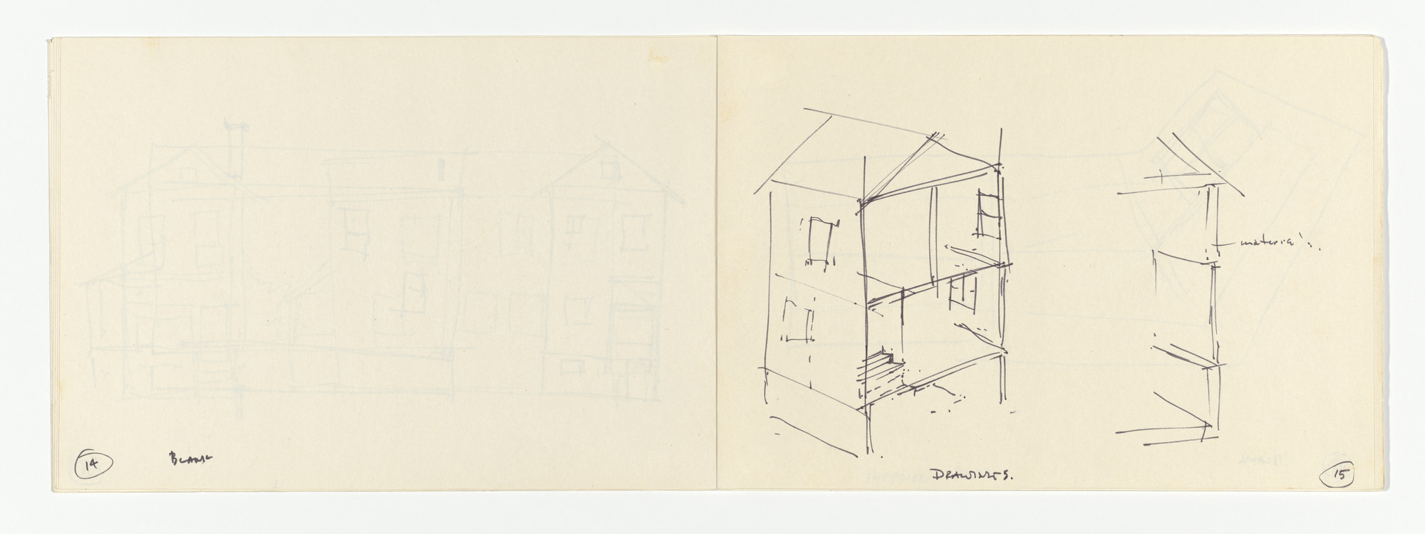 Gordon Matta-Clark. Maquette for Splitting. 1974