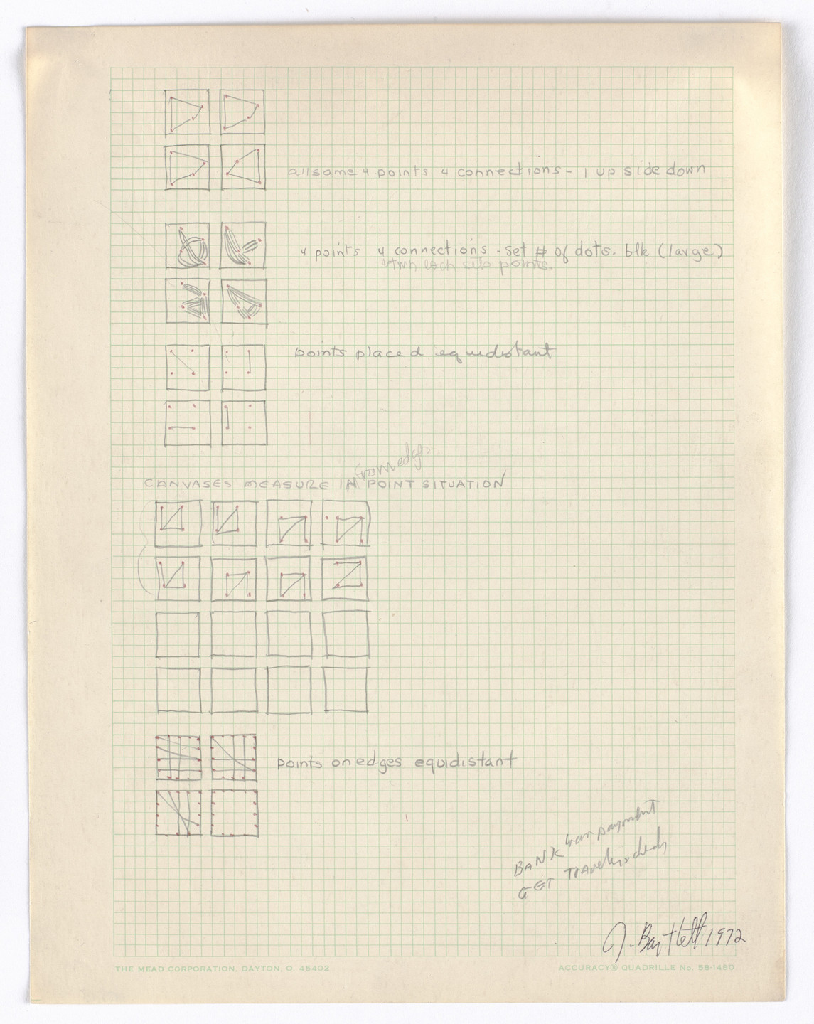 Jennifer Bartlett. Untitled. 1972