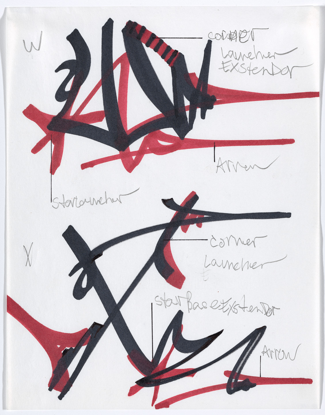 Rammellzee. Alphabet. c. 1986