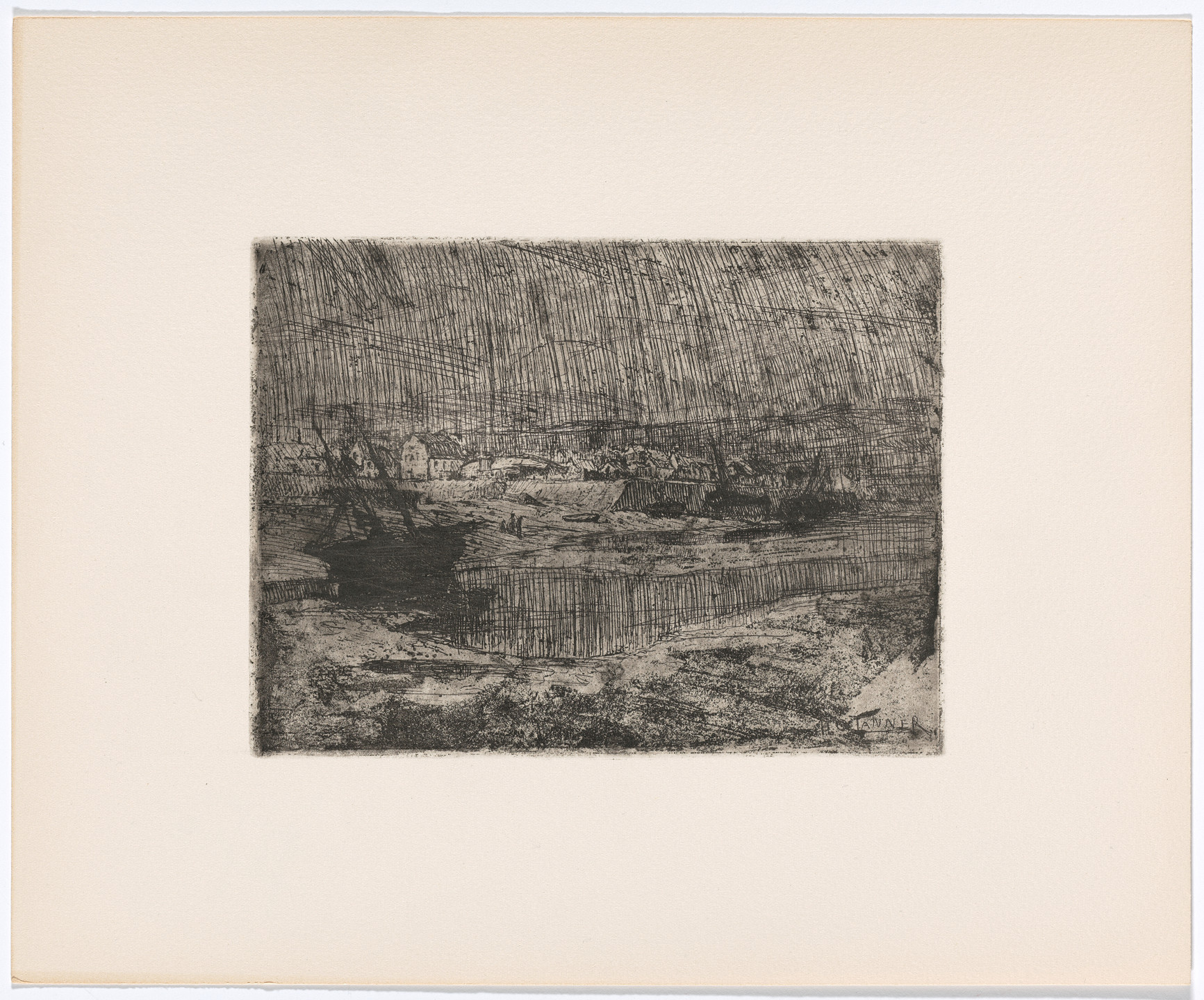 Henry Ossawa Tanner. Capsized Fishing Boats, Brittany. c. 1913, printed posthumously