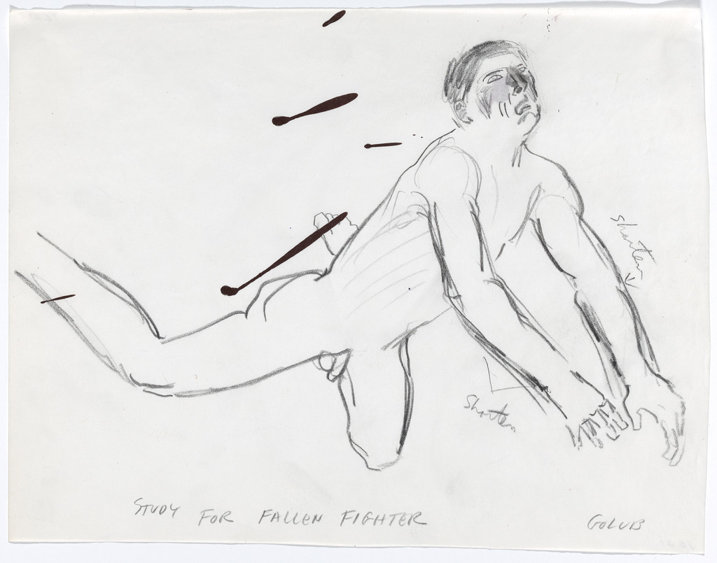 Study for Fallen Fighter, Leon Golub, before 1985