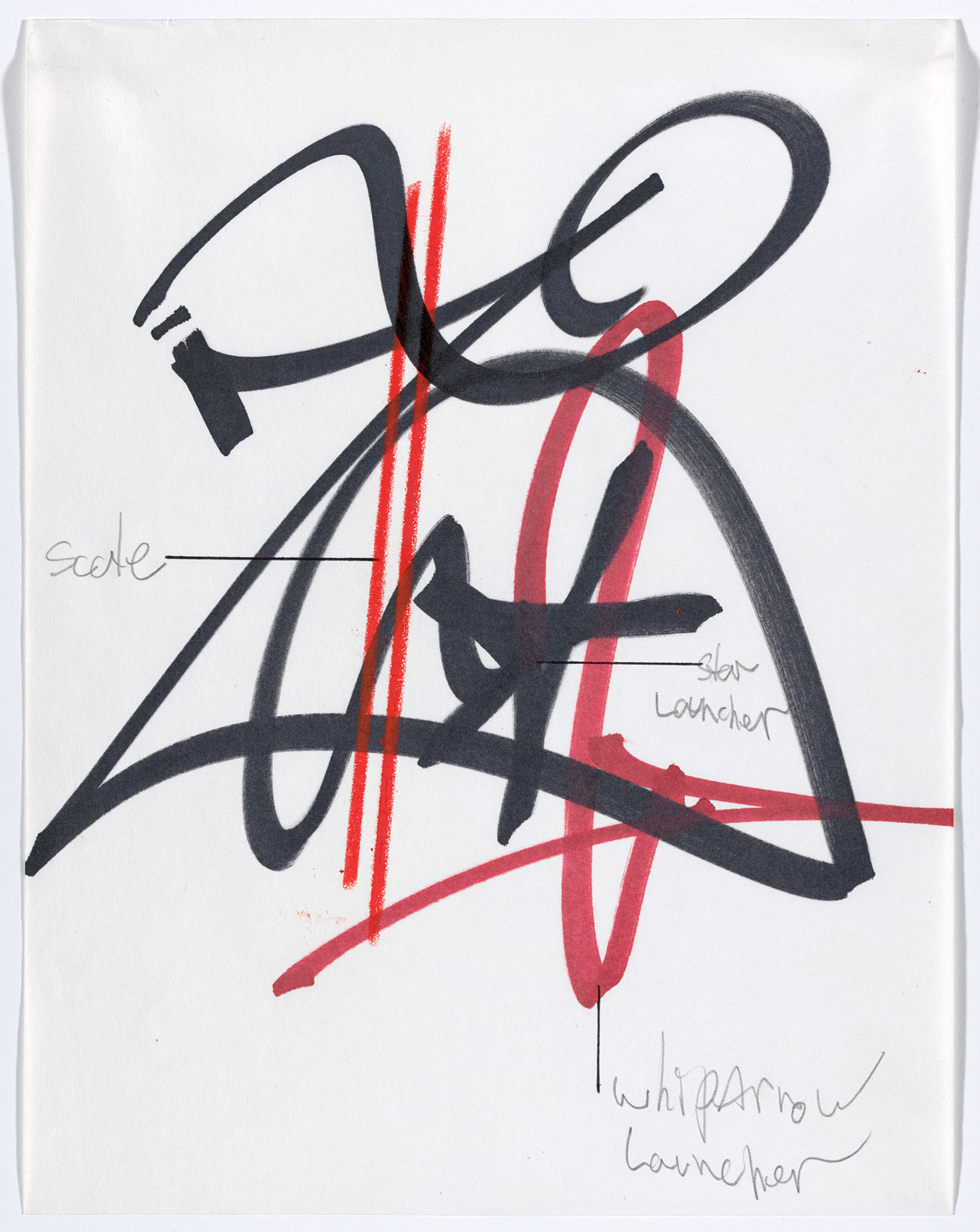 Rammellzee. Alphabet. c. 1986