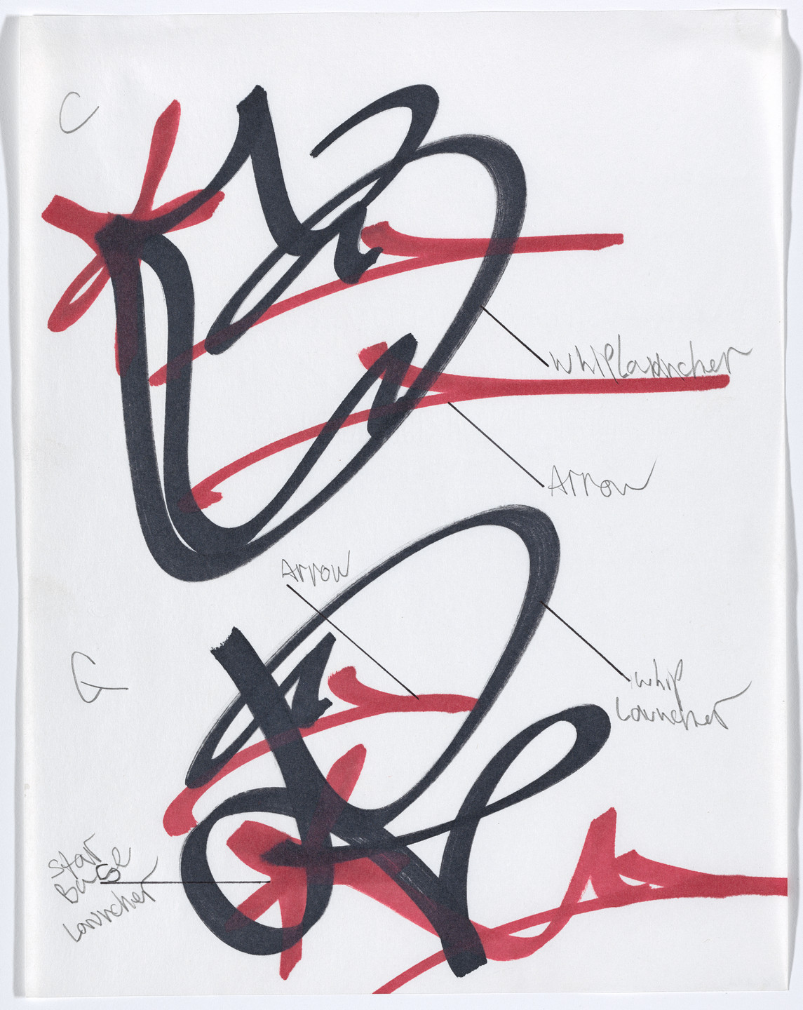Rammellzee. Alphabet. c. 1986