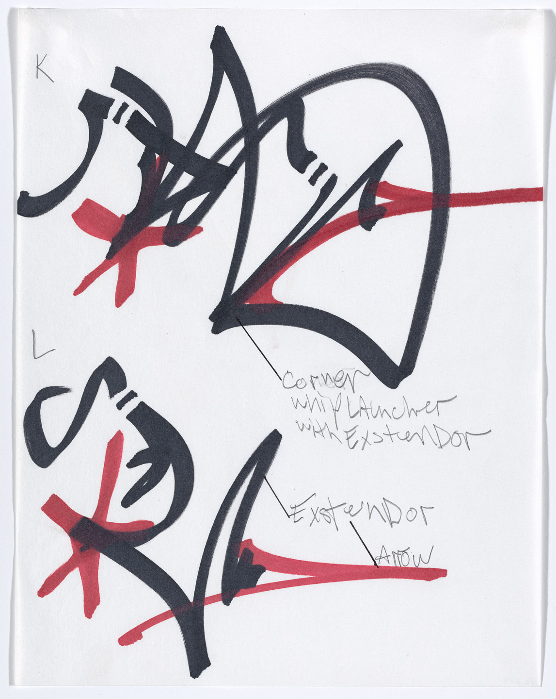 Rammellzee. Alphabet. c. 1986