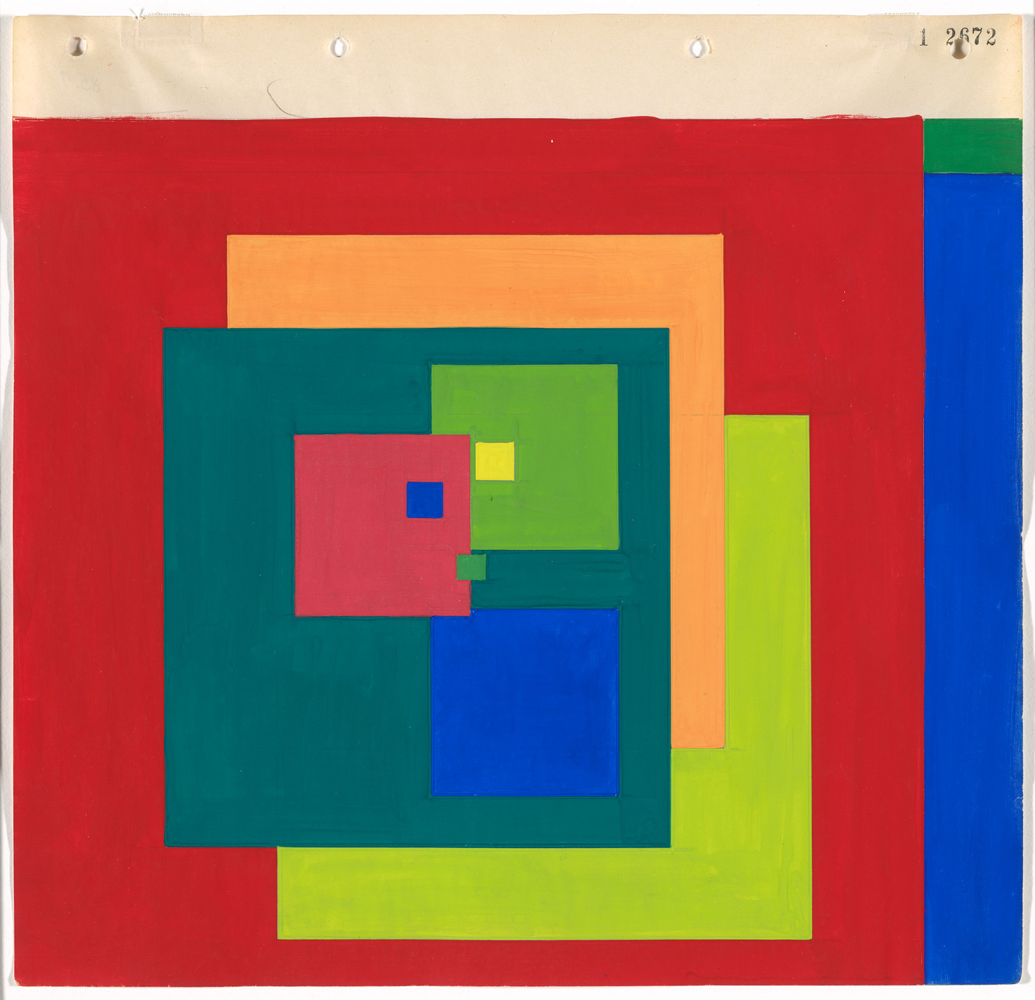 Oskar Fischinger. Square #1 - 2672. 1934