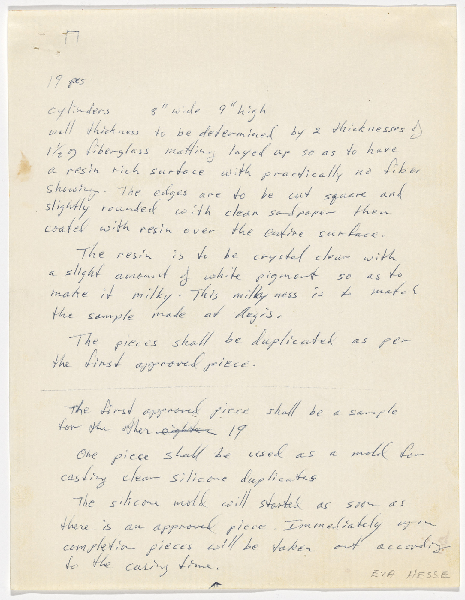 Eva Hesse. Study for Repetition #19