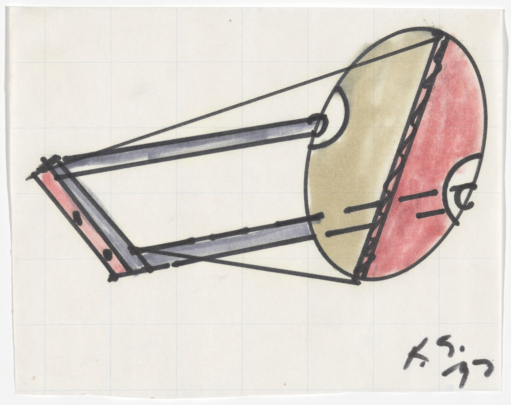 Study for Meridian Passage I and II, Keith Sonnier, 1992