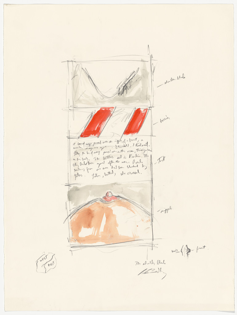 Study for Shoulder Blade, Bill Beckley, c. 1978