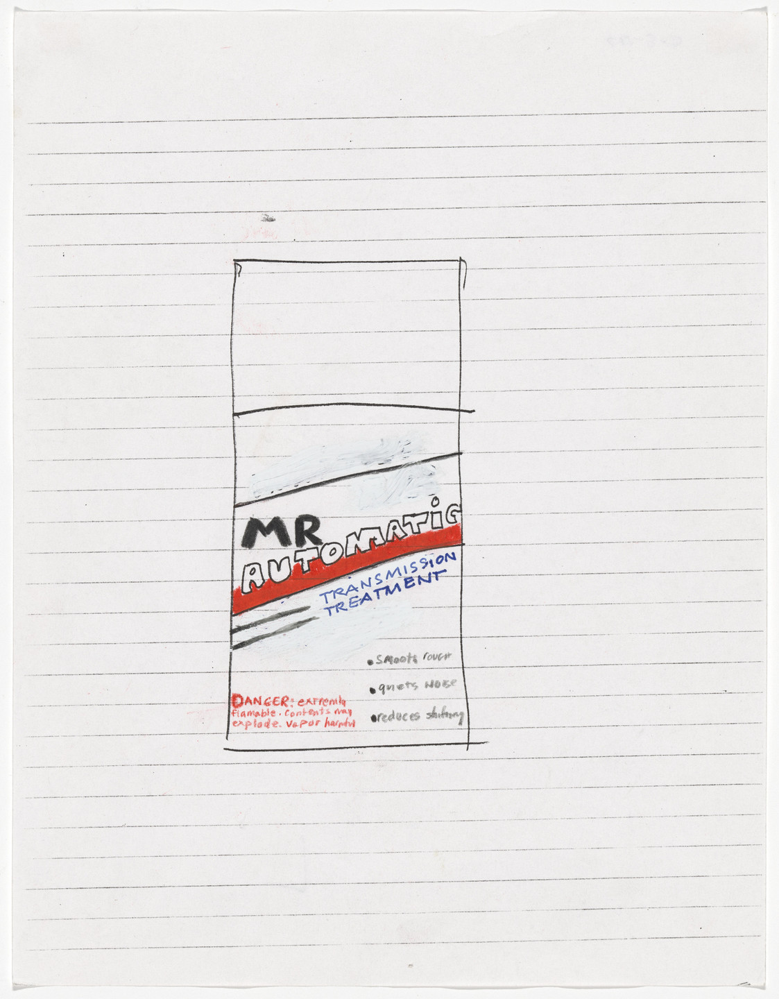 Cady Noland. Mr. Automatic Drawing. 1992