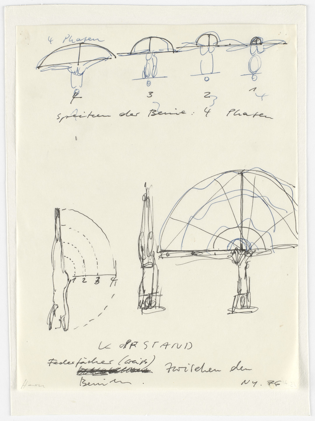 Rebecca Horn. Headstand (Kopfstand). 1976