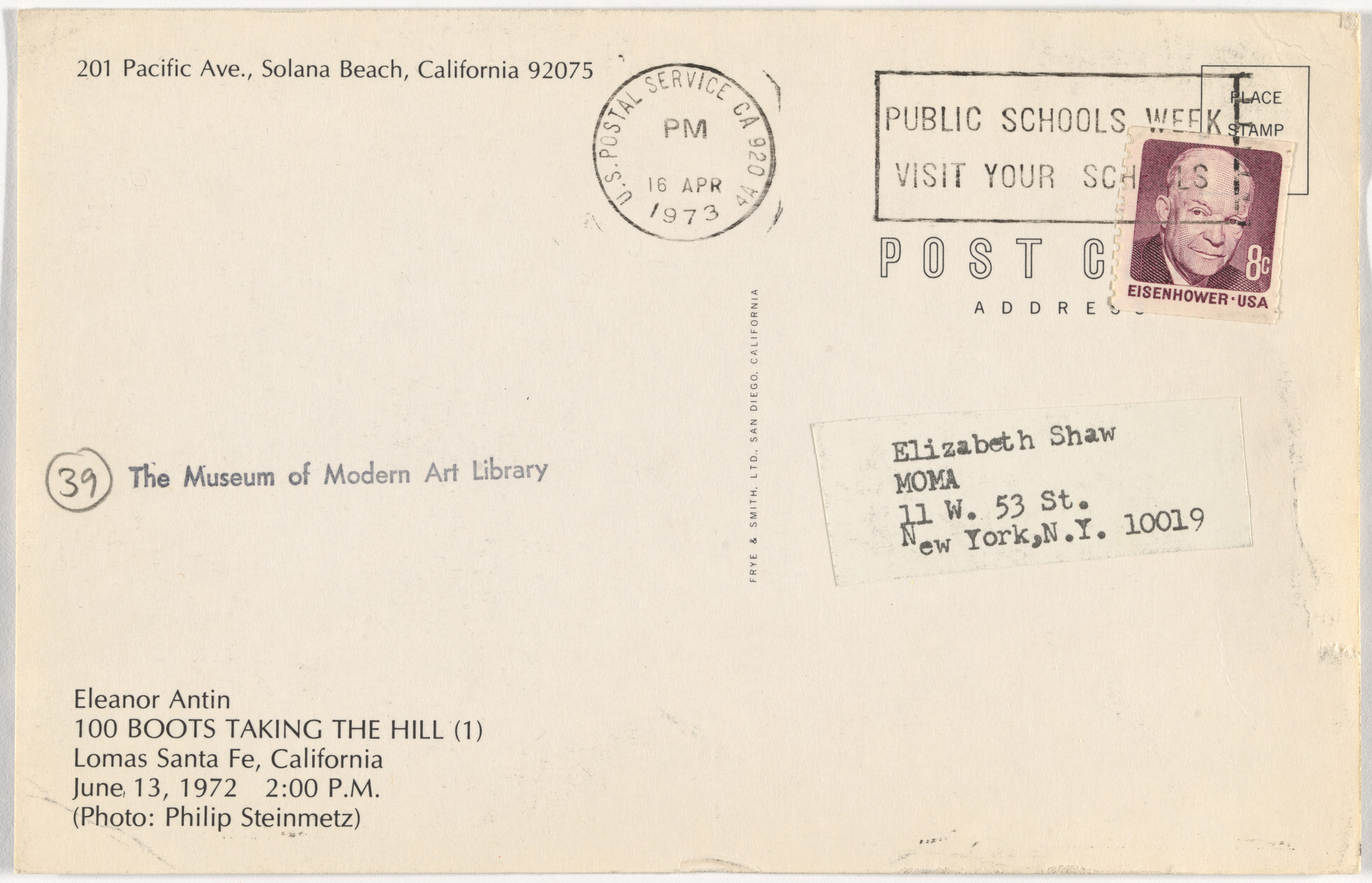 Eleanor Antin. 100 Boots. 1971-73