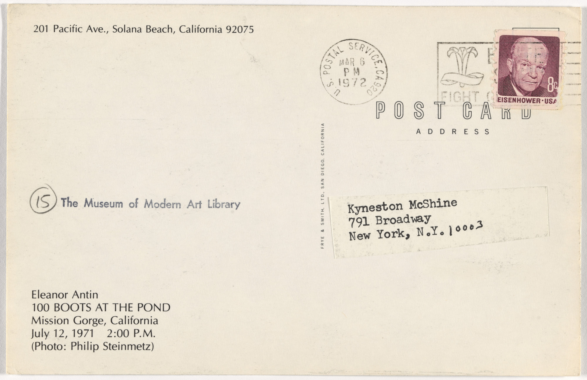 Eleanor Antin. 100 Boots. 1971-73