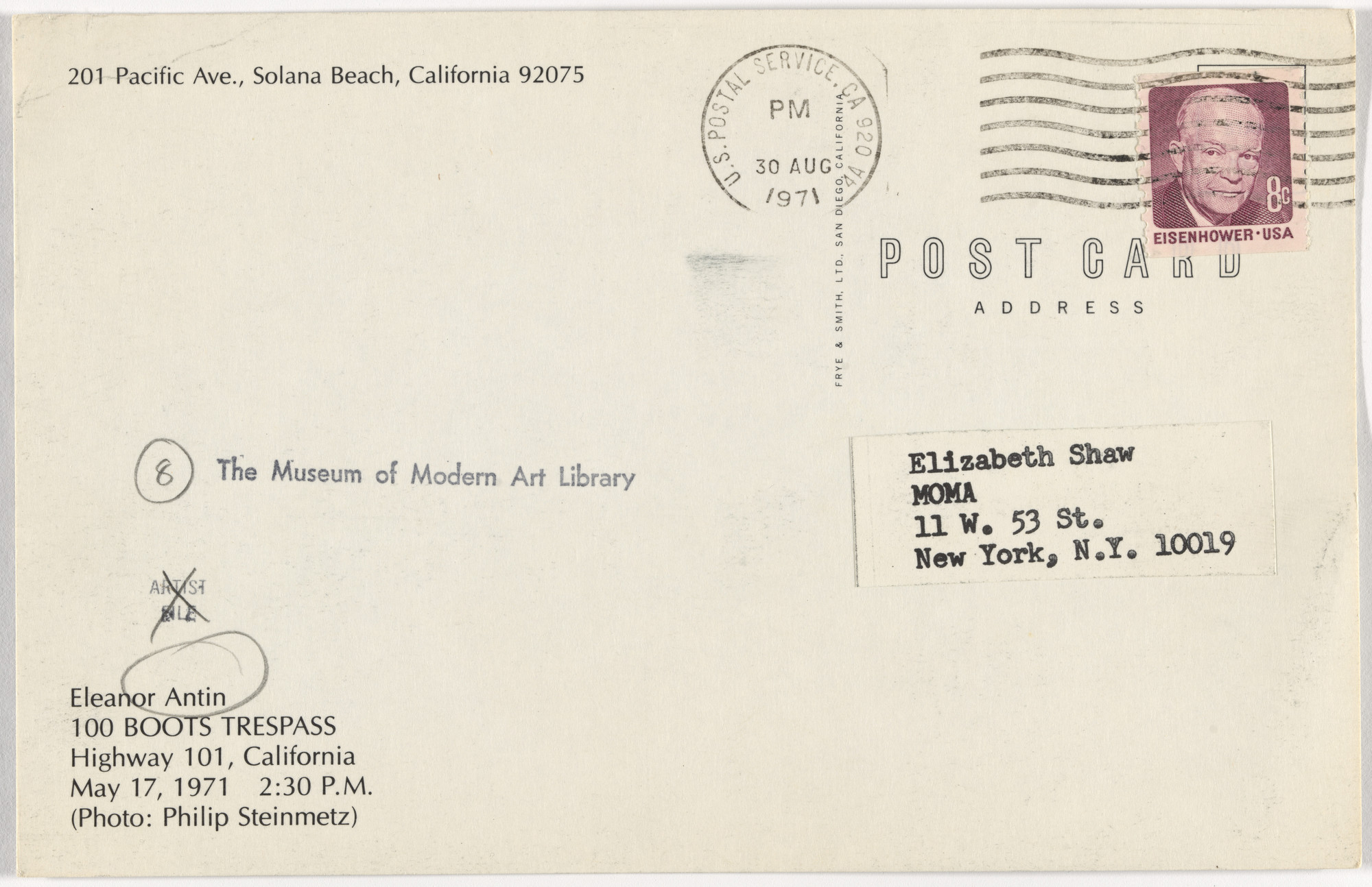 Eleanor Antin. 100 Boots. 1971-73