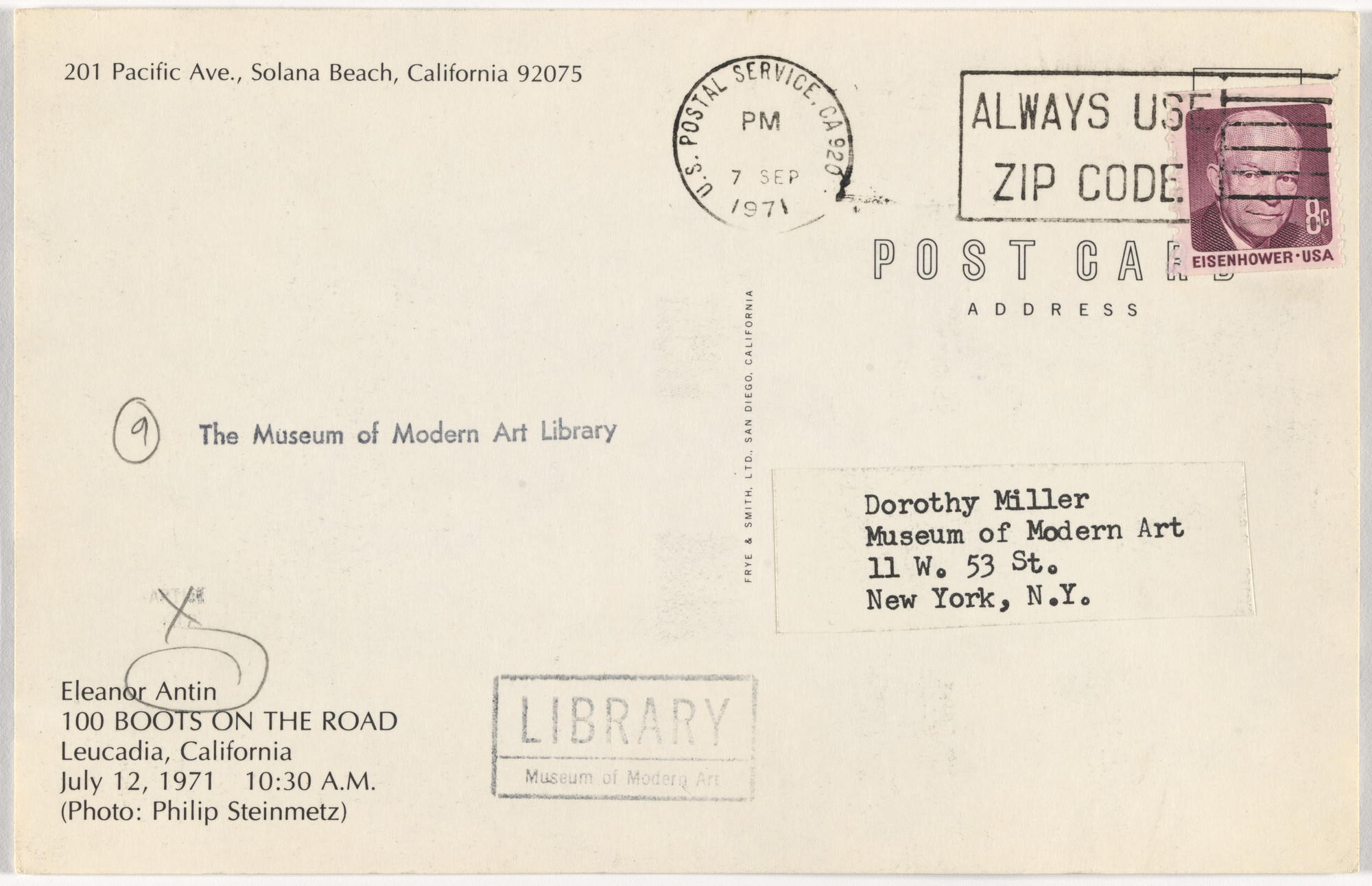 Eleanor Antin. 100 Boots. 1971-73