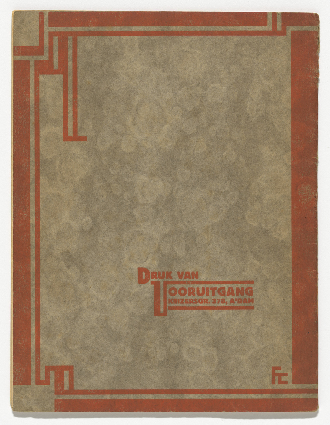 Fré Cohen. The Coming New Culture (De Komende Nieuwe Kultuur) by Koos Vorrink. 1925