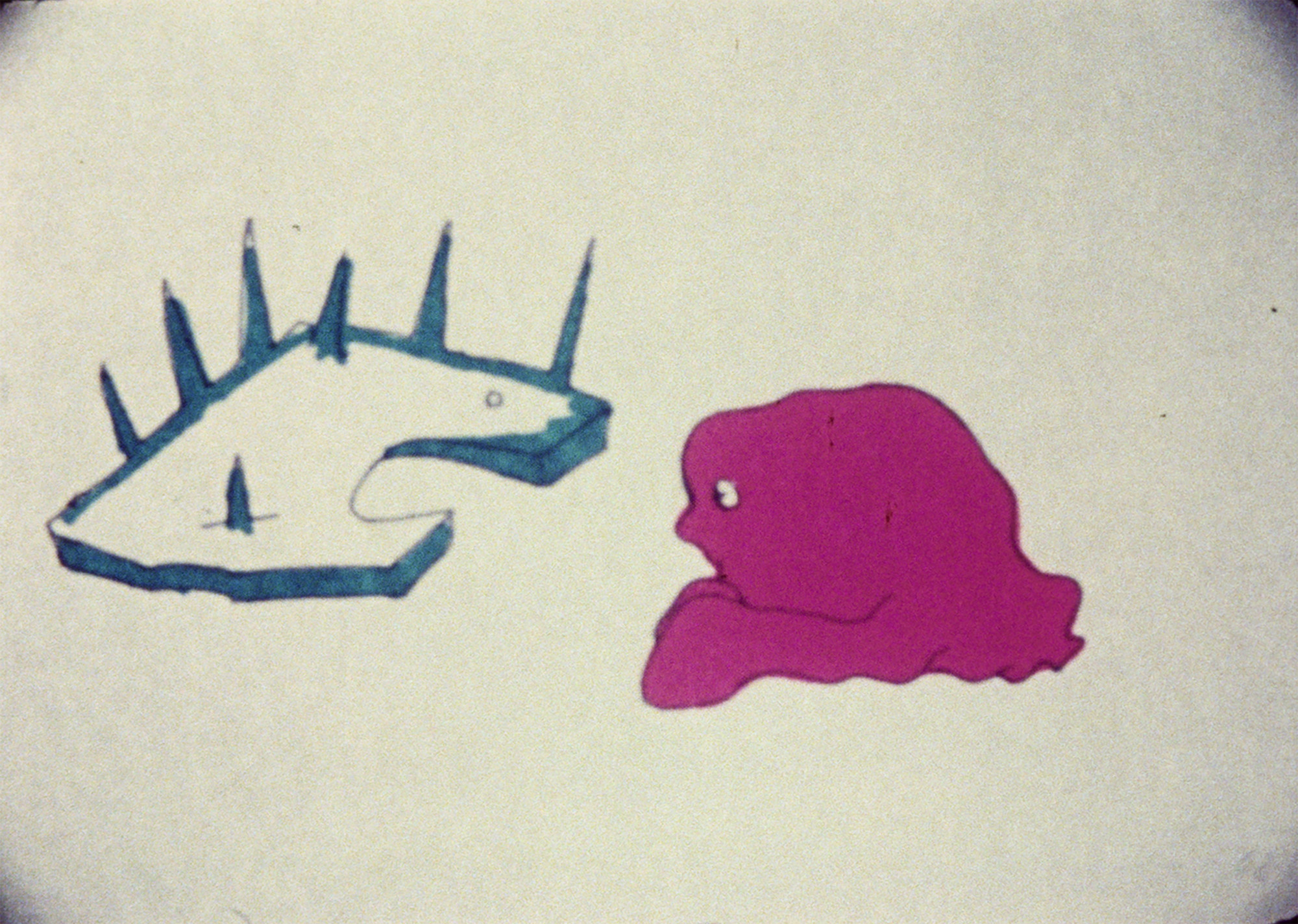 Maria Lassnig. Encounter. 1970