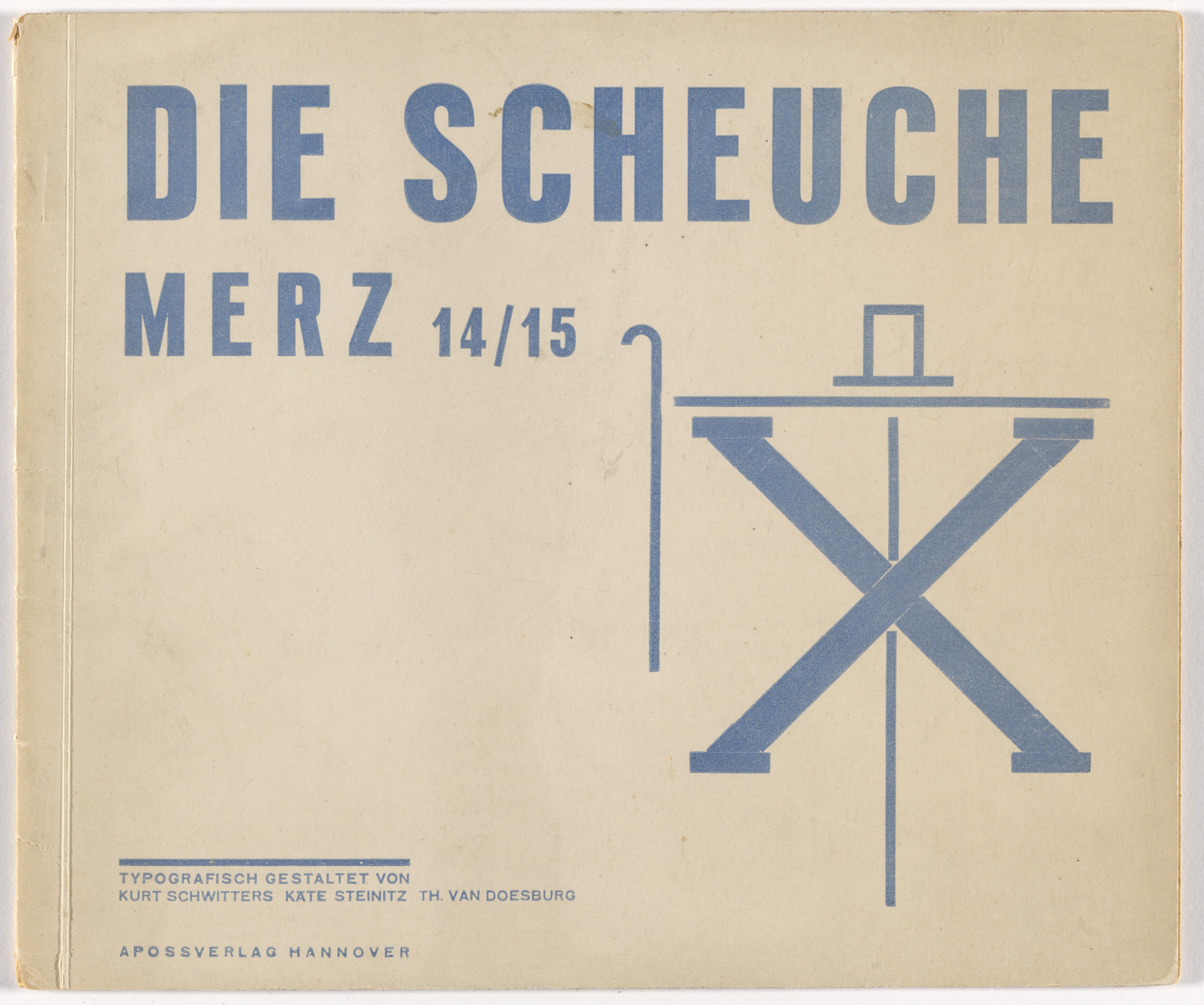 Kurt Schwitters, Kate Steinitz, Theo van Doesburg. Merz no. 14/15: The Scarecrow (Die Scheuche). 1925