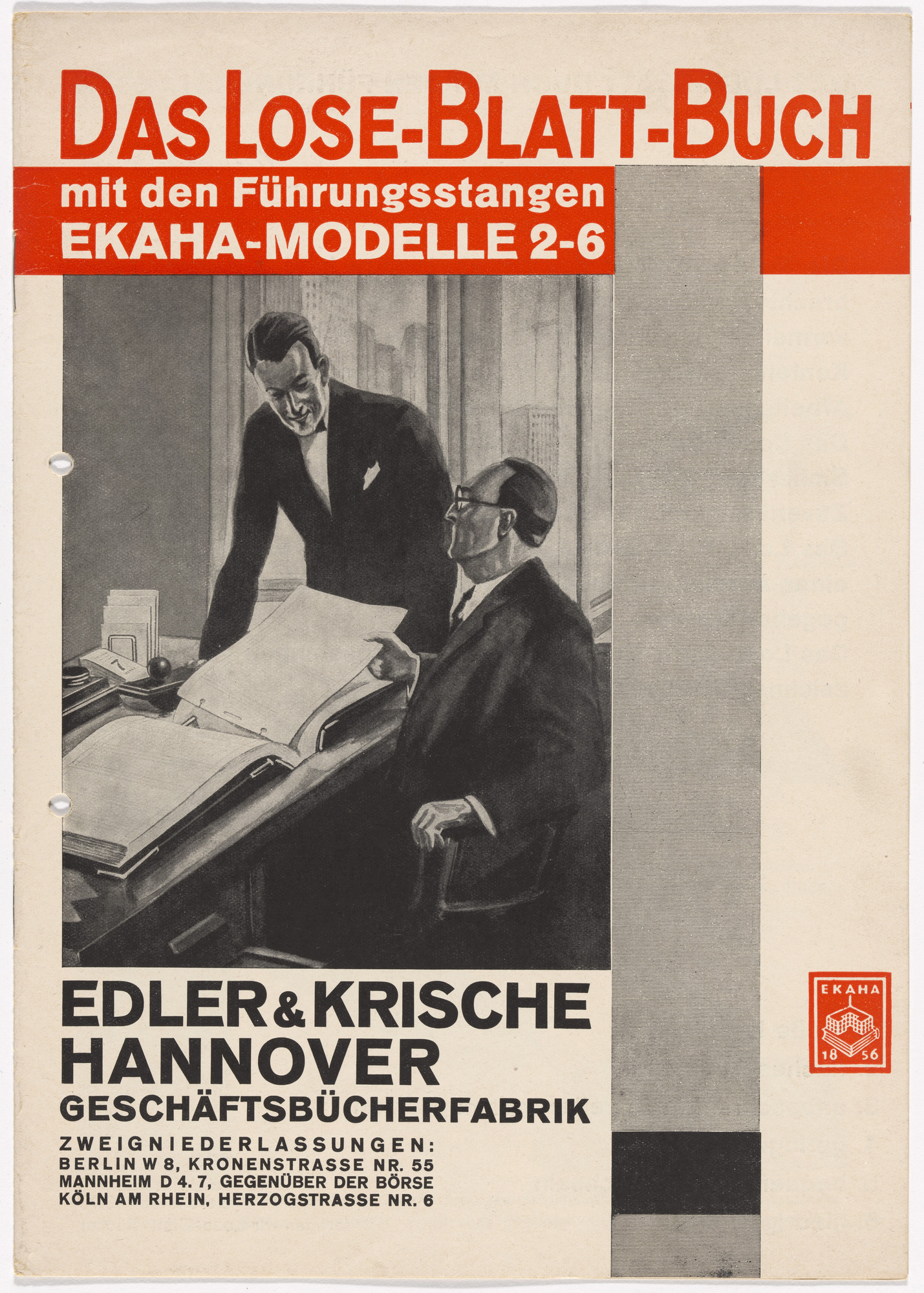 Kurt Schwitters. Brochure for Edler & Krische Hannover