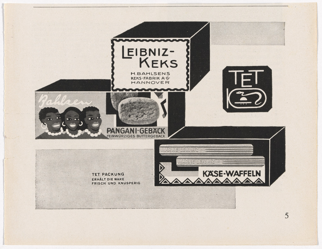 Advertisement for Leibniz Cookies (Leibniz-Keks),  Hermann Bahlsen’s Cookie factory (Keks-Fabrik), Hannover