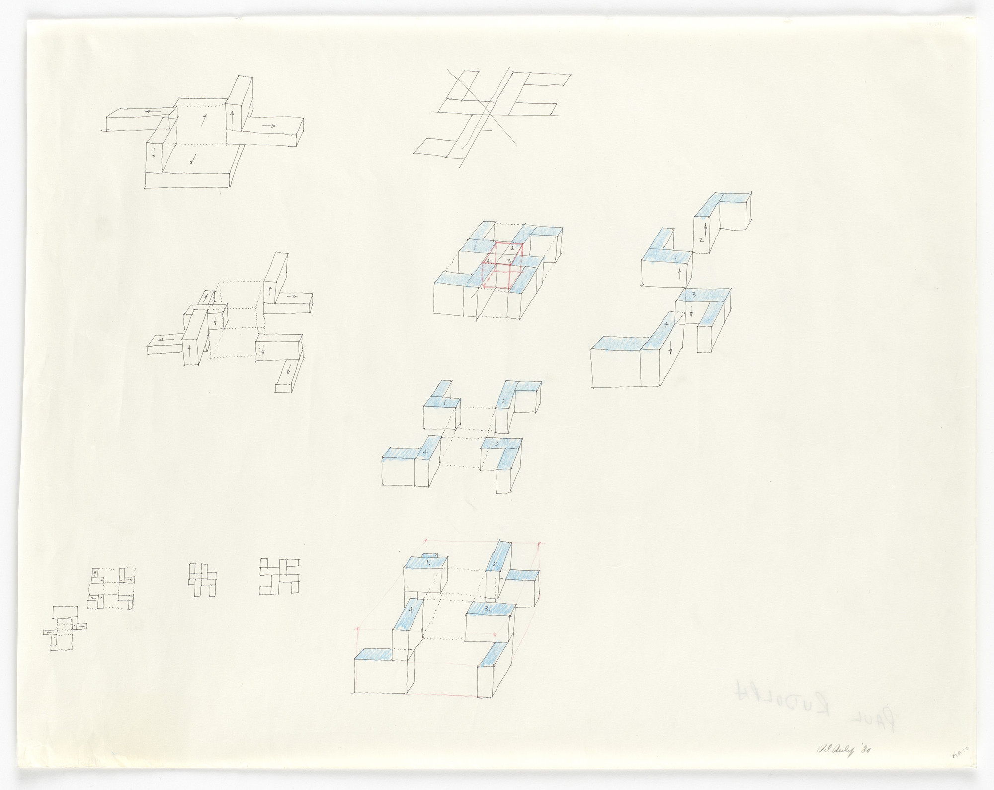 Paul Rudolph. Untitled (Pin Wheel Study). 1980 | MoMA