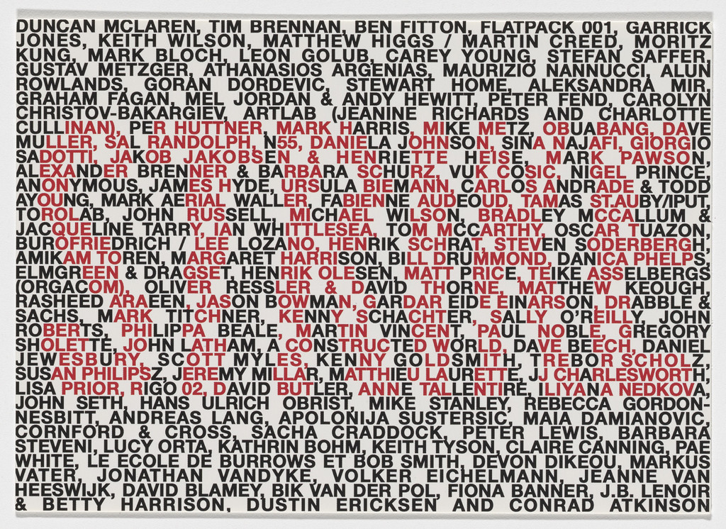 Postcard for STRIKE, Wolverhampton Art Gallery, Wolverhampton, July 9–August 20, 2004