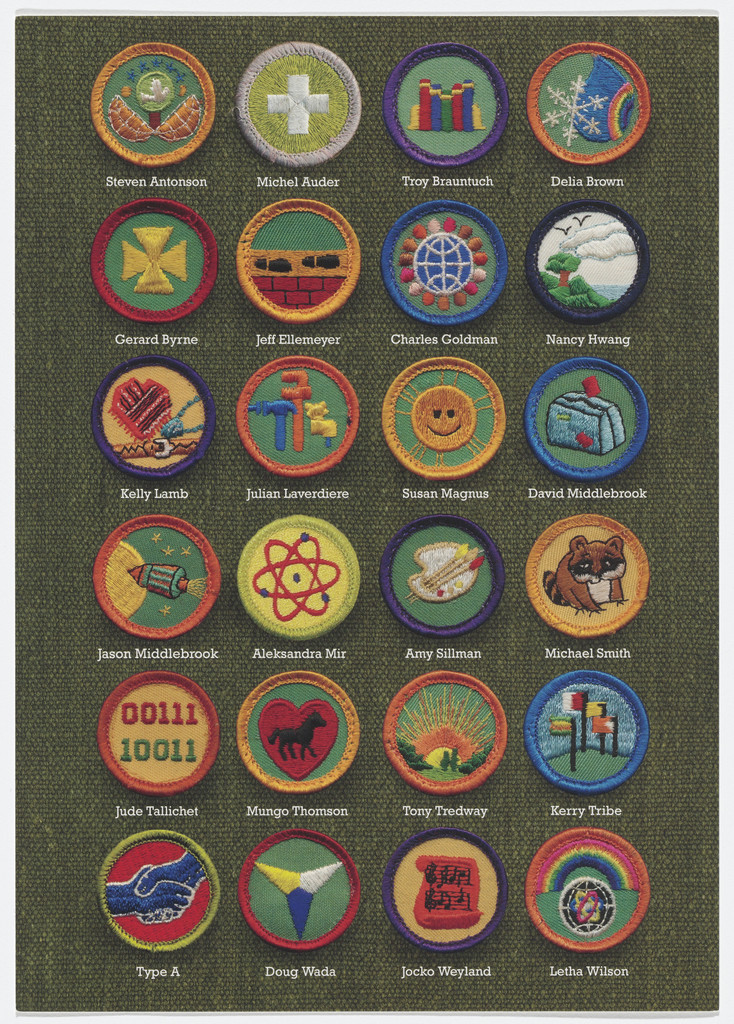 Announcement card for Merit Badge, Craryville, New York, July 23–September 3, 2005