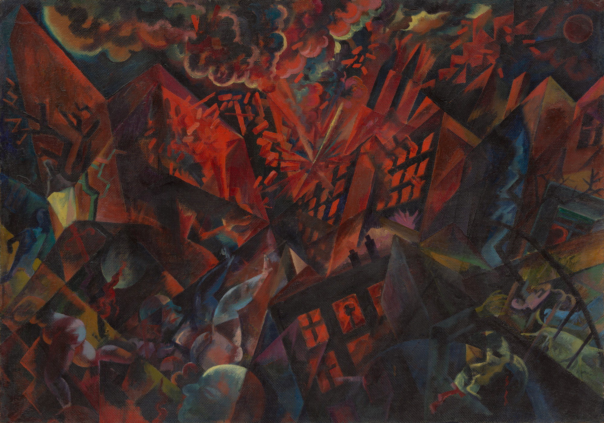 George Grosz. Explosion. 1917
