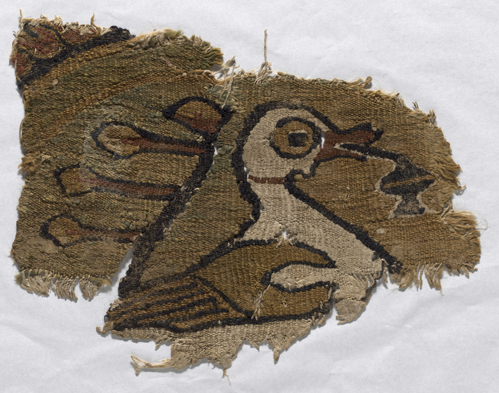Roundel fragment with water fowl
