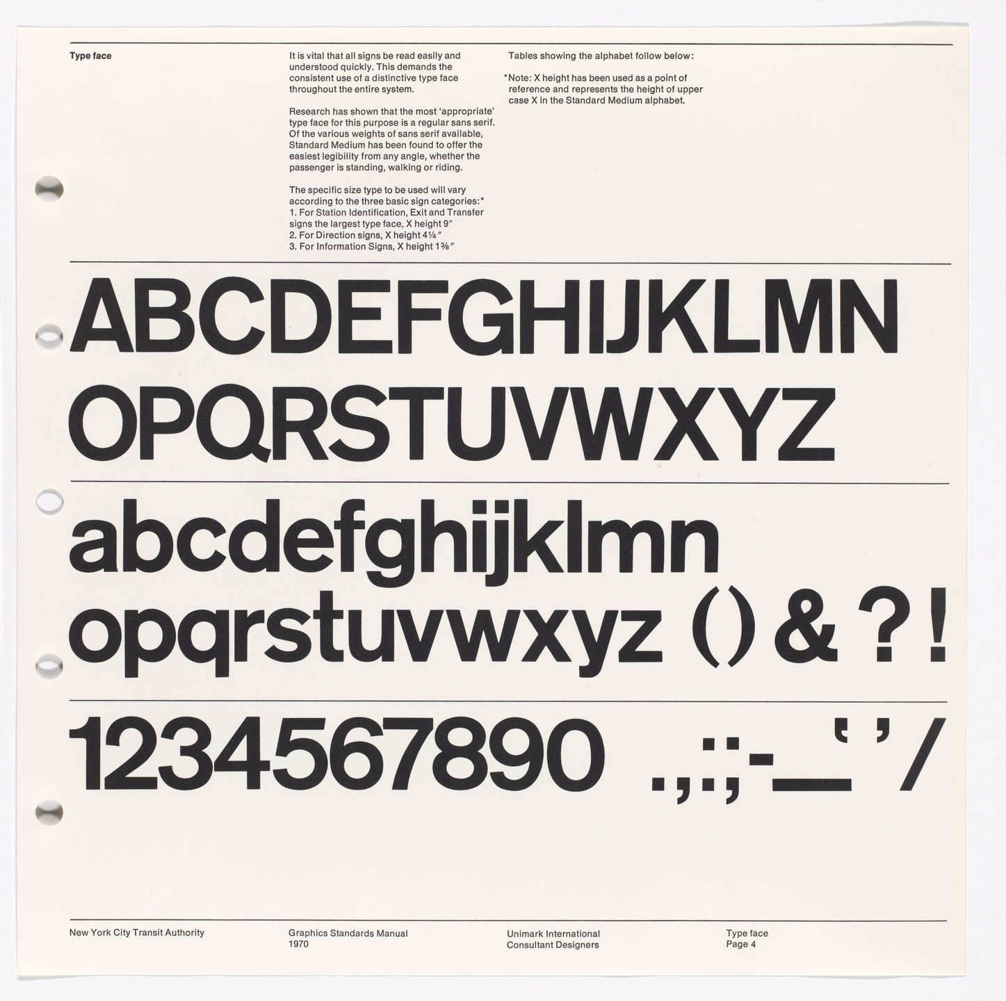 Massimo Vignelli, Bob Noorda, Unimark International Corporation, New York. New York City Transit Authority Graphics Standards Manual. 1966-70