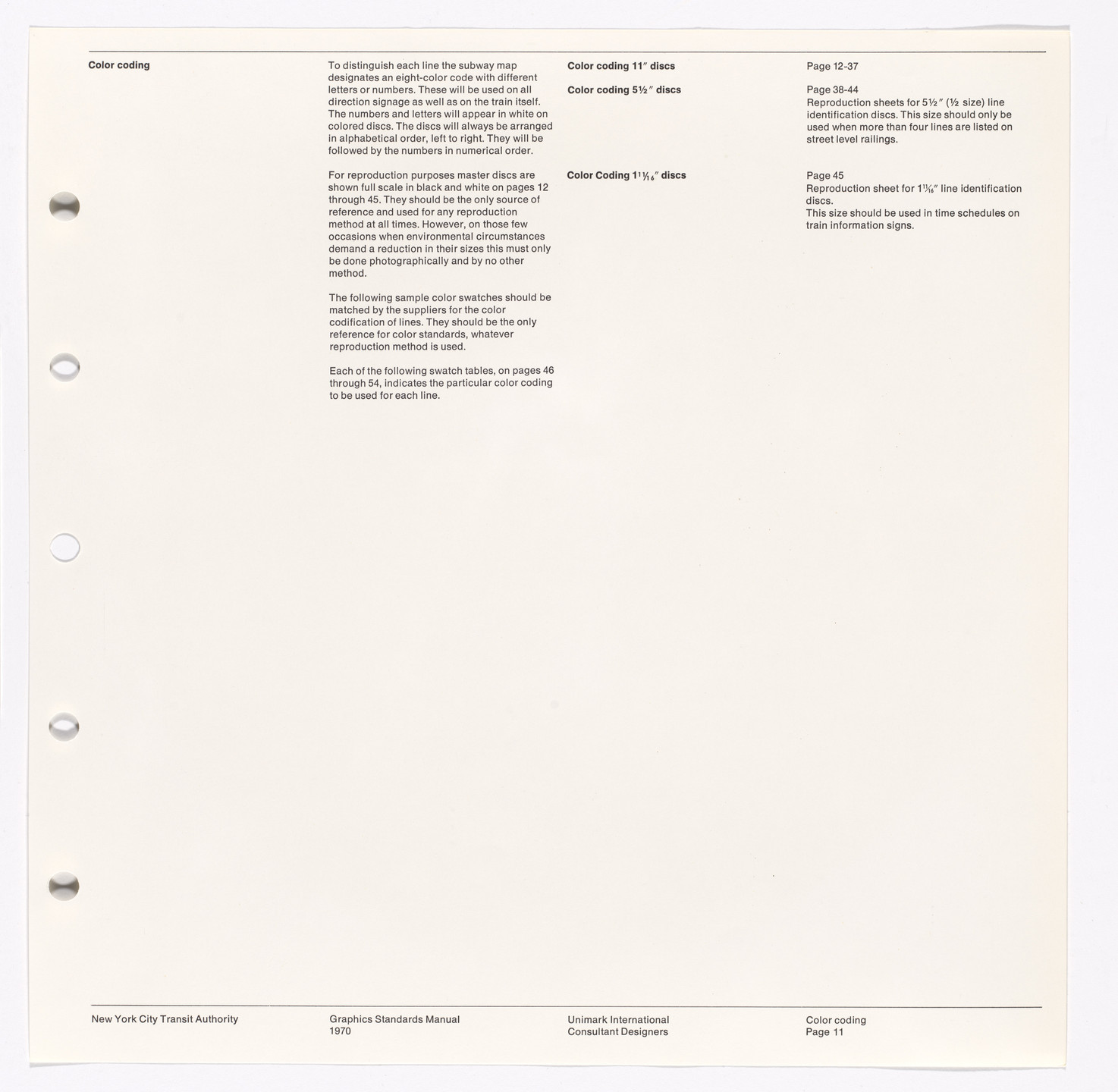 Massimo Vignelli, Bob Noorda, Unimark International Corporation, New York. New York City Transit Authority Graphics Standards Manual. 1966-70