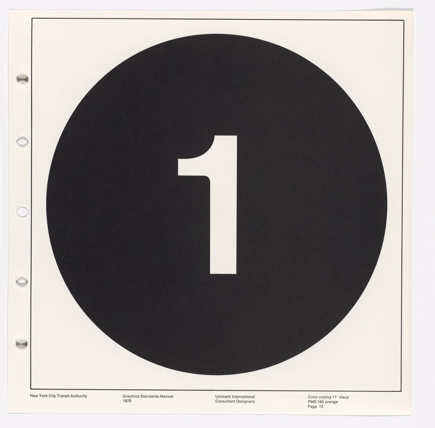 Massimo Vignelli, Bob Noorda, Unimark International Corporation, New York. New York City Transit Authority Graphics Standards Manual. 1966-70