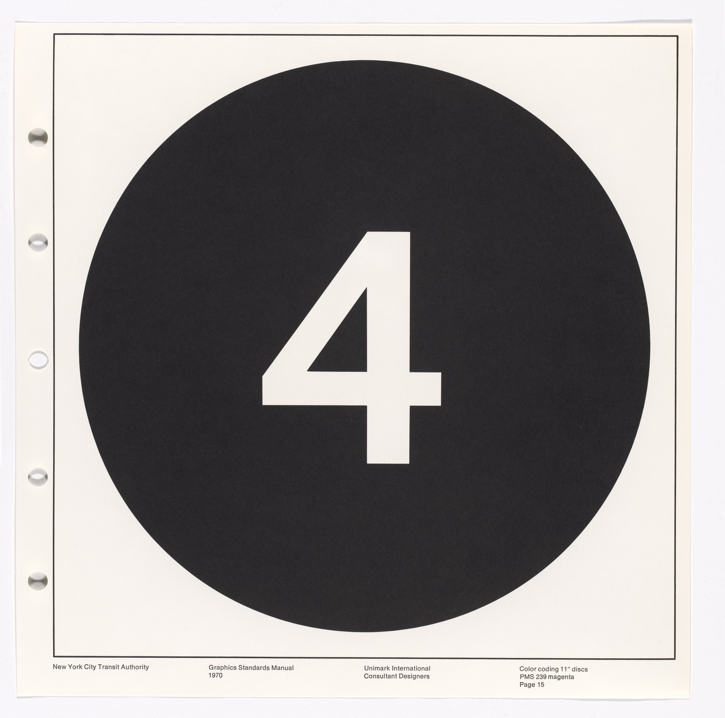 Massimo Vignelli, Bob Noorda, Unimark International Corporation, New York. New York City Transit Authority Graphics Standards Manual. 1966-70