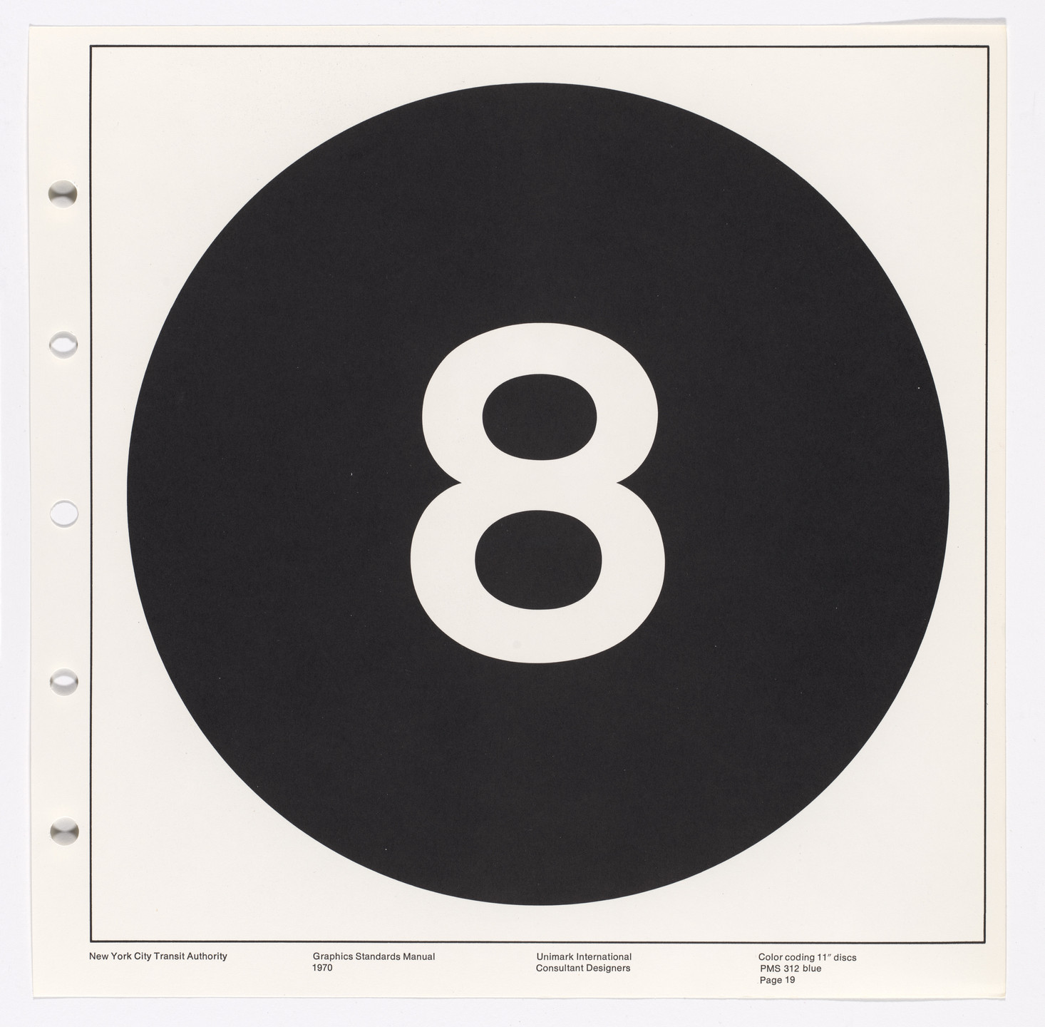 Massimo Vignelli, Bob Noorda, Unimark International Corporation, New York. New York City Transit Authority Graphics Standards Manual. 1966-70