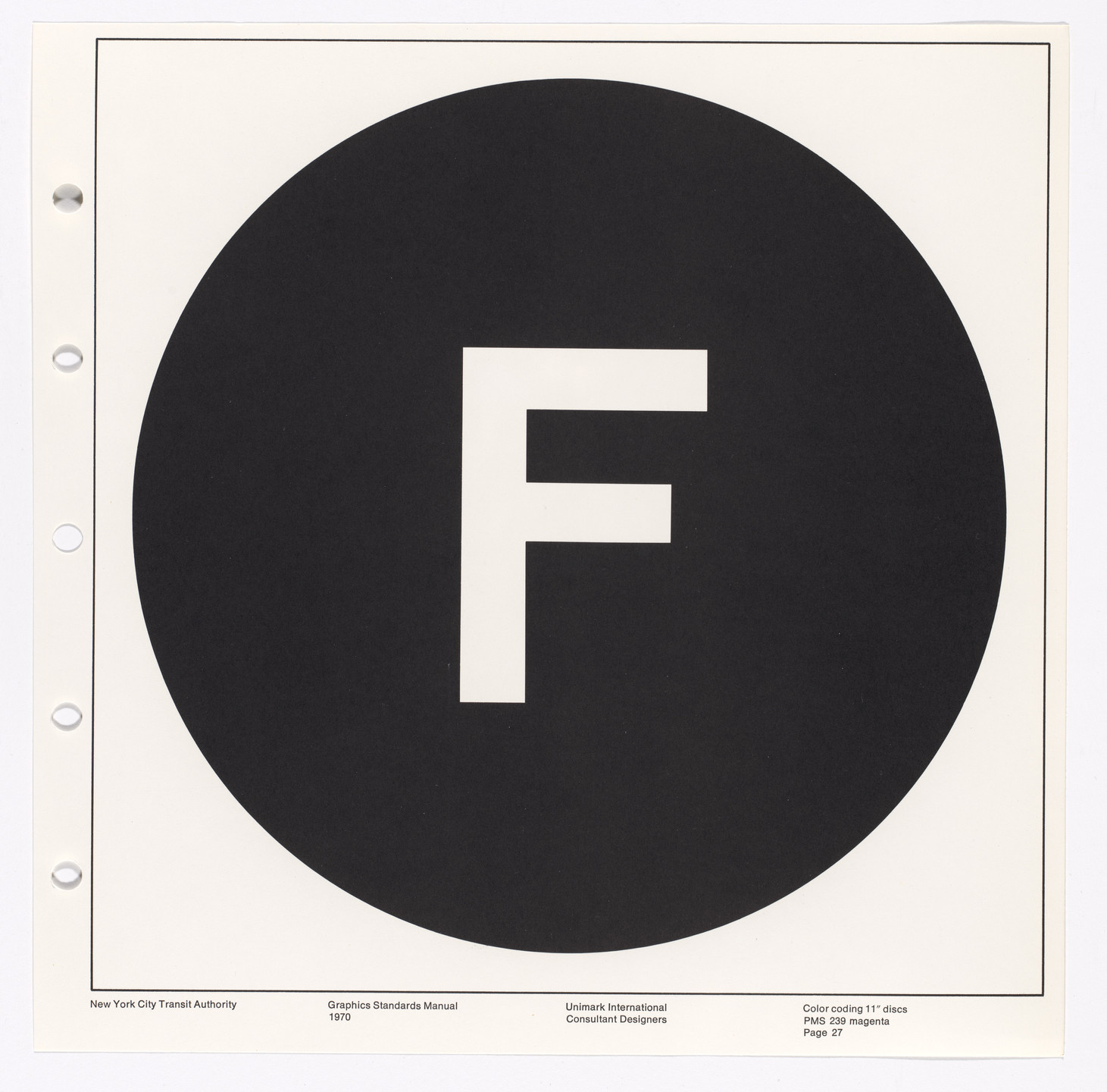 Massimo Vignelli, Bob Noorda, Unimark International Corporation, New York. New York City Transit Authority Graphics Standards Manual. 1966-70