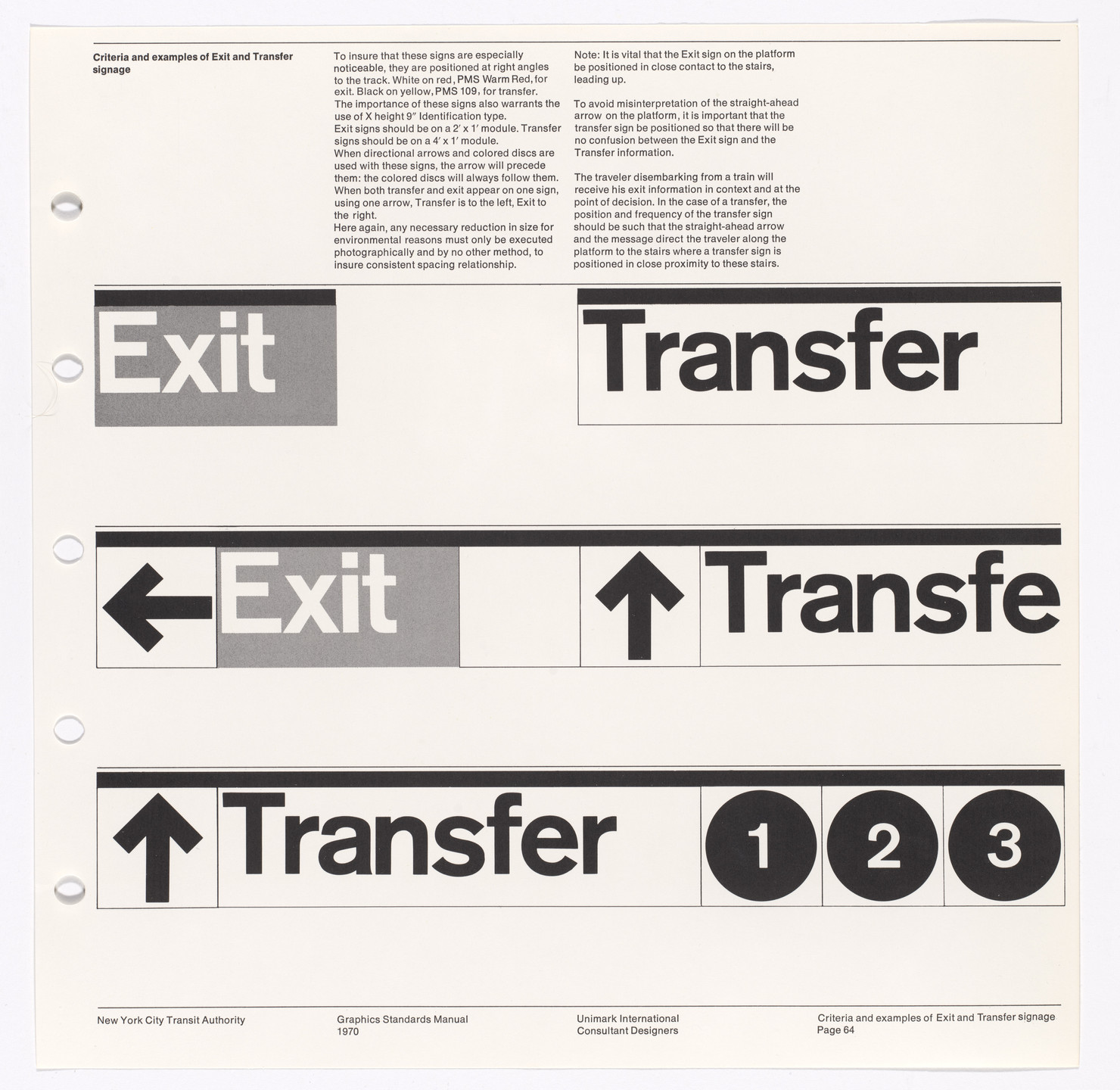 Massimo Vignelli, Bob Noorda, Unimark International Corporation, New York. New York City Transit Authority Graphics Standards Manual. 1966-70