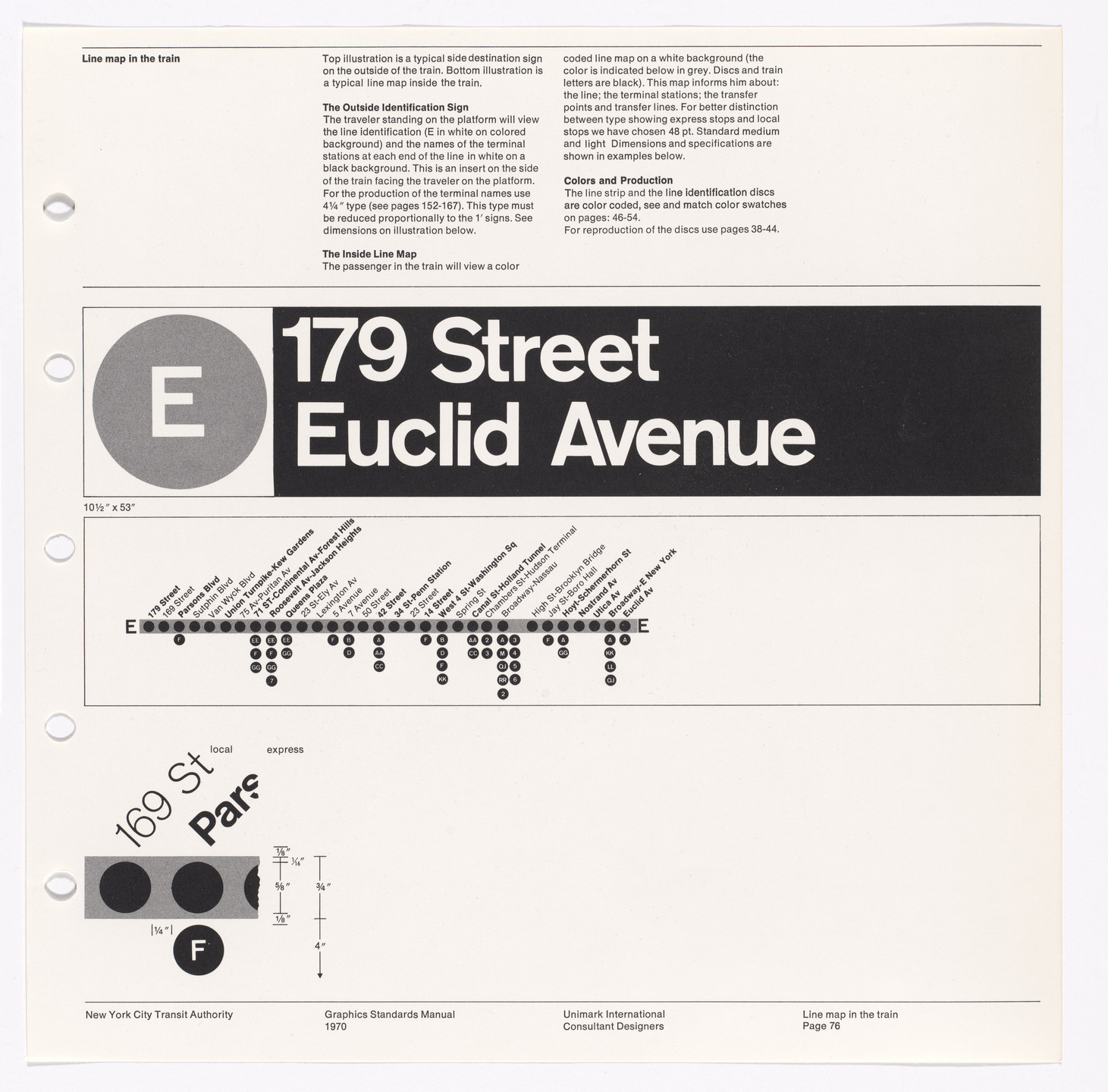 Massimo Vignelli, Bob Noorda, Unimark International Corporation, New York. New York City Transit Authority Graphics Standards Manual. 1966-70