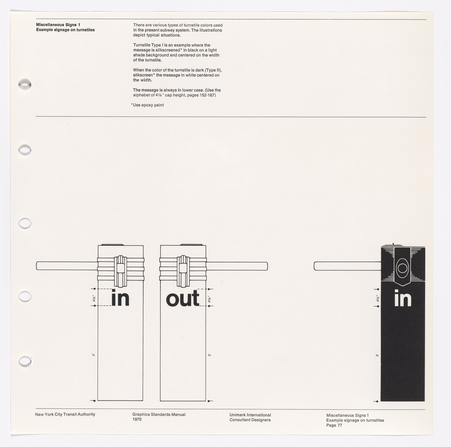 Massimo Vignelli, Bob Noorda, Unimark International Corporation, New York. New York City Transit Authority Graphics Standards Manual. 1966-70