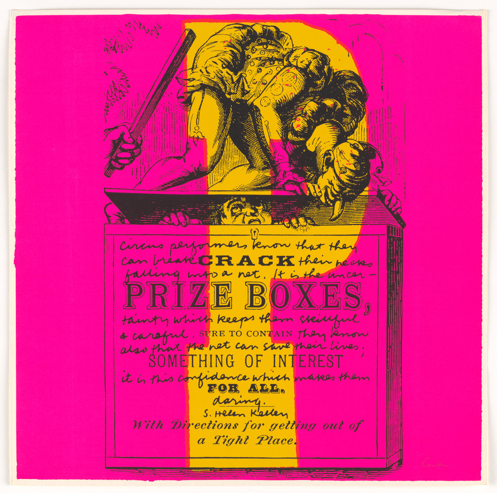 P prize boxes from circus alphabet