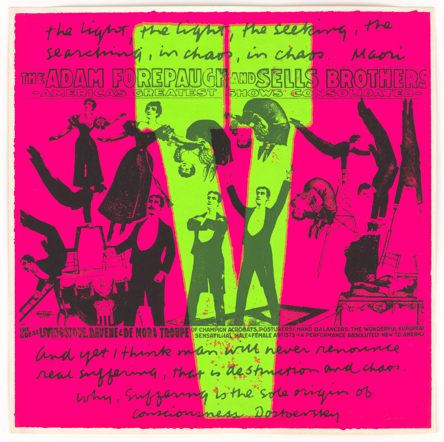 Corita Kent (Sister Mary Corita). V very interesting from circus alphabet. 1968