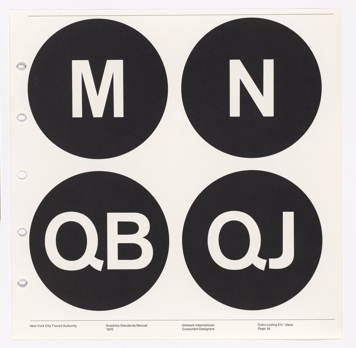Massimo Vignelli, Bob Noorda, Unimark International Corporation, New York. New York City Transit Authority Graphics Standards Manual. 1966-70