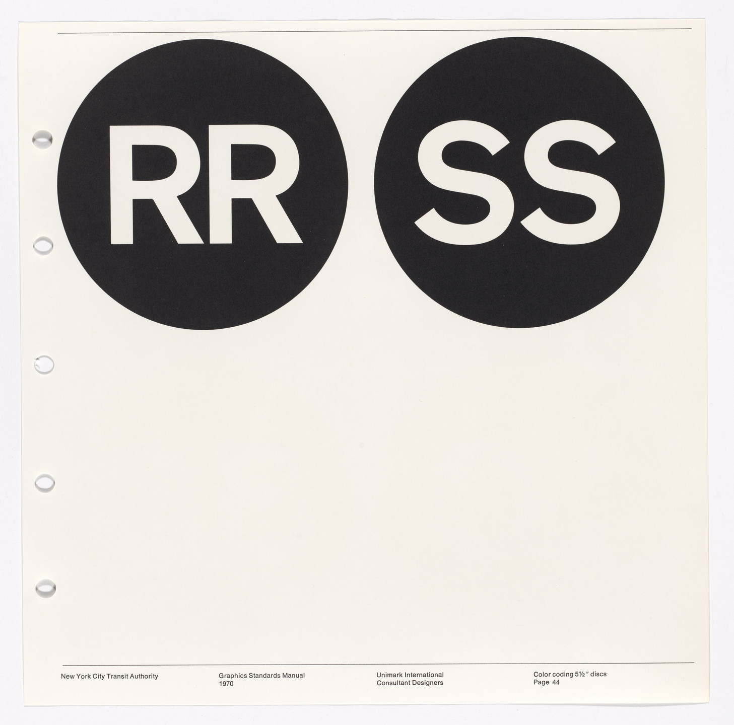 Massimo Vignelli, Bob Noorda, Unimark International Corporation, New York. New York City Transit Authority Graphics Standards Manual. 1966-70